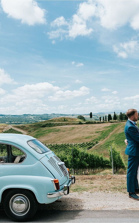 De beste stedene å arrangere bryllup i Toscana og Italia