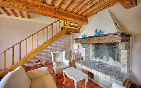 Feriebolig Villa Acciaioli: Lunsjrom, Stue