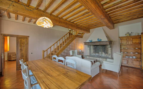 Feriebolig Villa Acciaioli: Lunsjrom, Stue