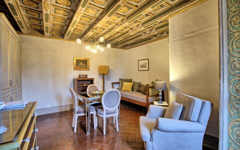 Feriebolig Cappella: Kjøkken, Lunsjrom, Stue