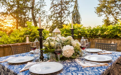 Feriebolig Galleria: Hage, Utendørs