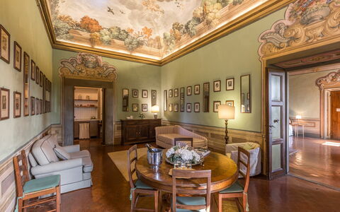 Feriebolig La Grotta: Kjøkken, Stue