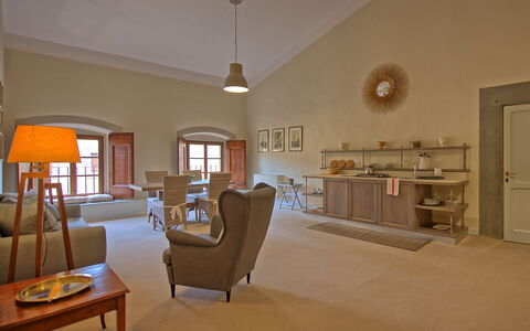 Feriebolig Montegufoni 27: Kjøkken, Lunsjrom, Stue