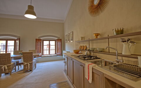 Feriebolig Montegufoni 27: Kjøkken, Lunsjrom, Stue