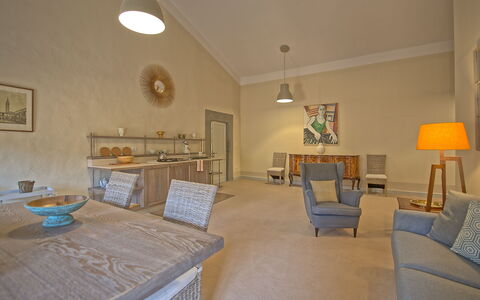 Feriebolig Montegufoni 27: Kjøkken, Lunsjrom, Stue