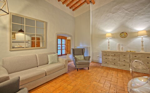 Feriebolig Montegufoni 17: Kjøkken, Lunsjrom, Stue