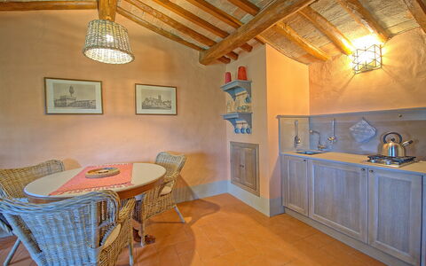 Feriebolig Montegufoni 11: Kjøkken, Lunsjrom, Stue