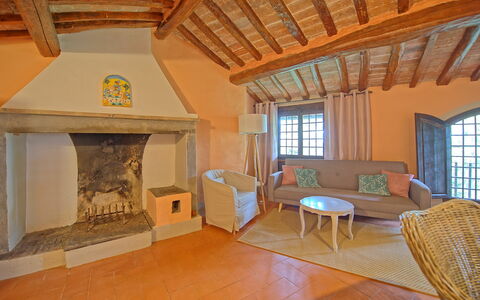 Feriebolig Montegufoni 11: Kjøkken, Lunsjrom, Stue