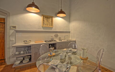 Feriebolig Montegufoni 17: Kjøkken, Lunsjrom, Stue