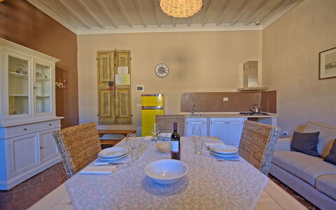 Feriebolig Montegufoni 28: Kjøkken, Lunsjrom, Stue