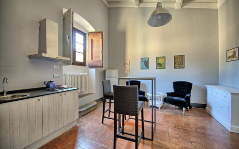 Feriebolig Montegufoni 22: Kjøkken, Lunsjrom, Stue