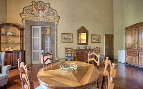 Feriebolig Montegufoni 7: Lunsjrom, Stue