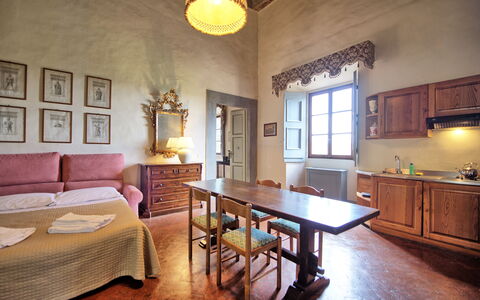 Feriebolig Fattoressa: Kjøkken, Lunsjrom, Stue