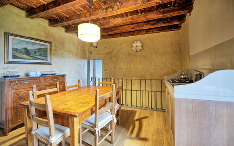 Feriebolig Montegufoni 23: Kjøkken, Lunsjrom