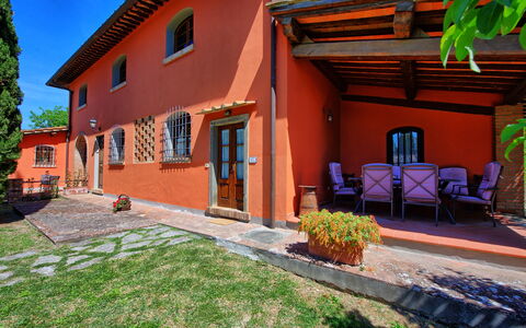 Feriebolig Villa Acciaioli: Balkong / terrasse / uteplass, Eksteriør, Hage, Utendørs