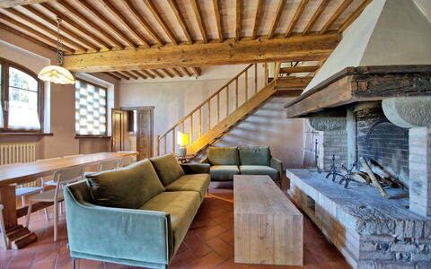 Feriebolig Villa Acciaioli: Lunsjrom, Stue