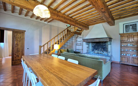 Feriebolig Villa Acciaioli: Lunsjrom, Stue