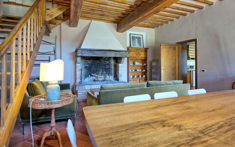 Feriebolig Villa Acciaioli: Lunsjrom, Stue