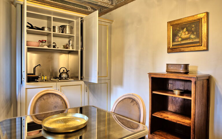 Feriebolig Cappella: Kjøkken, Lunsjrom, Stue