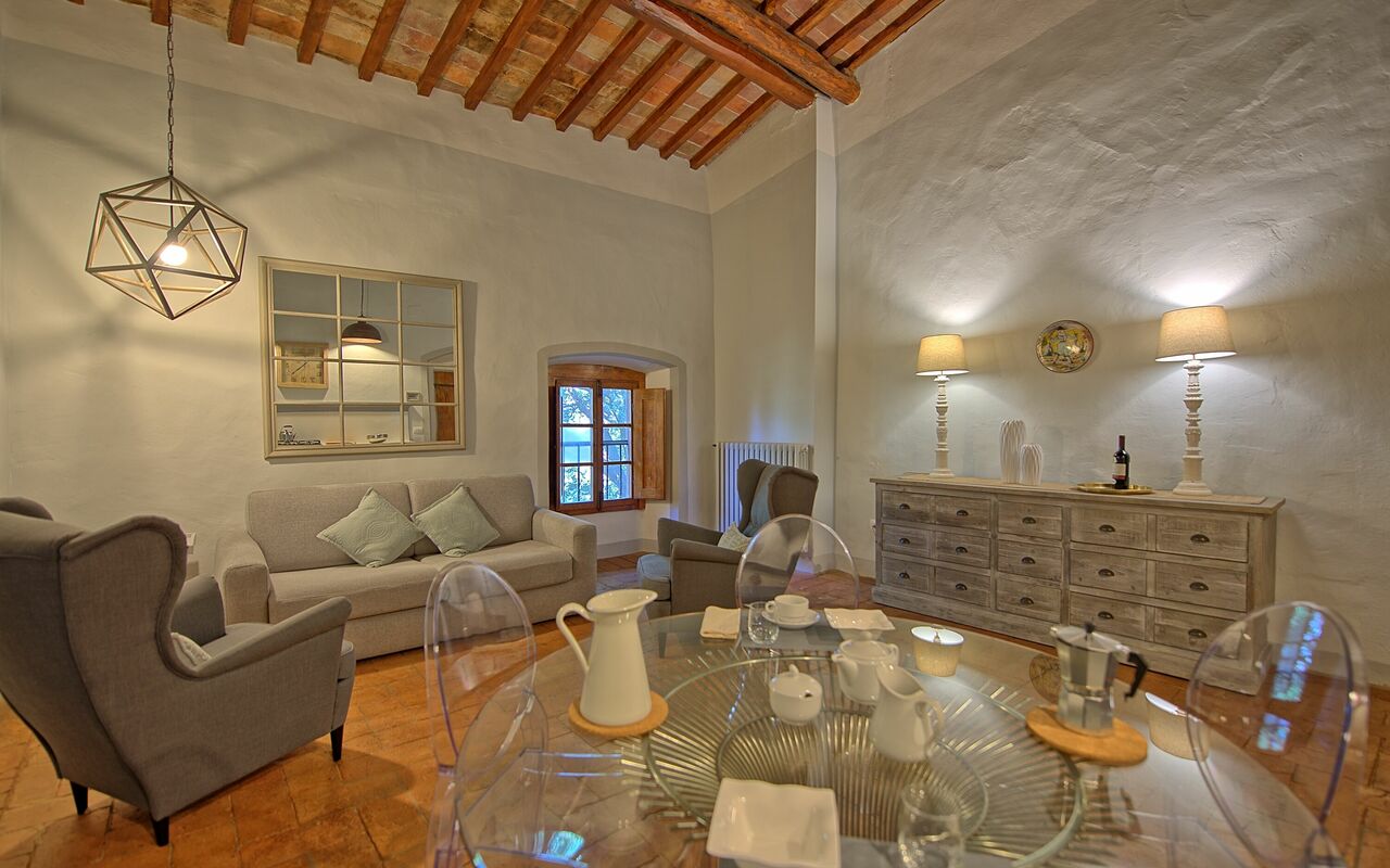 Feriebolig Montegufoni 17: Kjøkken, Lunsjrom, Stue