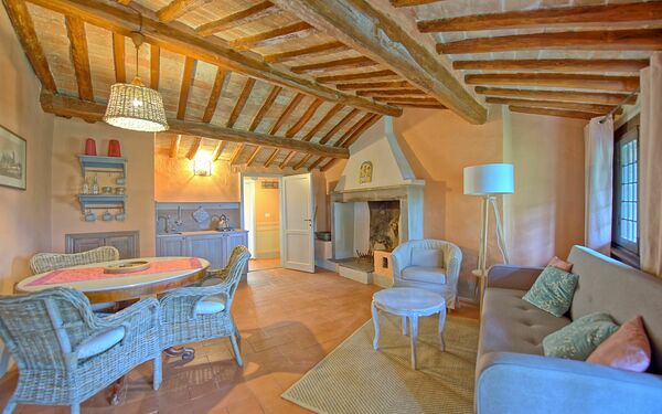 Feriebolig Montegufoni 11: Kjøkken, Lunsjrom, Stue