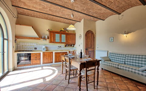 Feriebolig Glicini 1: Kjøkken, Lunsjrom, Stue