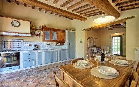 Feriebolig Glicini 2: Kjøkken, Lunsjrom