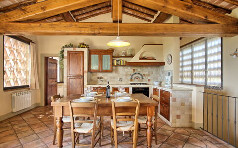 Feriebolig Glicini 3: Kjøkken, Lunsjrom, Stue