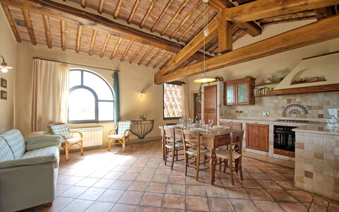 Feriebolig Glicini 3: Kjøkken, Lunsjrom, Stue