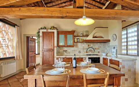 Feriebolig Glicini 3: Kjøkken, Lunsjrom, Stue