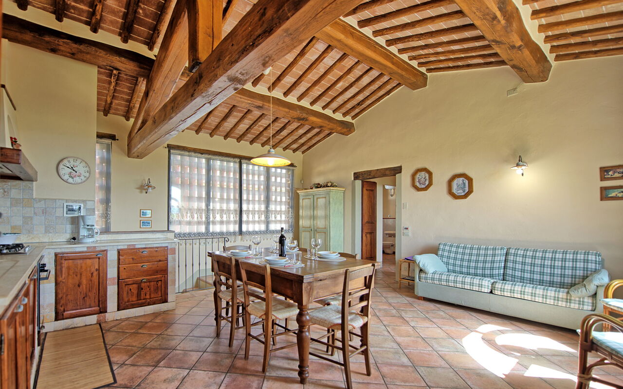 Feriebolig Glicini 3: Kjøkken, Lunsjrom, Stue