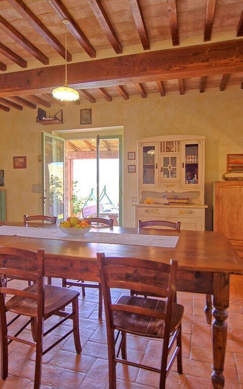 Castelmuzio: Lunsjrom, Stue