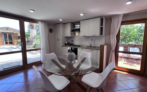 Feriebolig Castellammare 2: Kjøkken, Stue