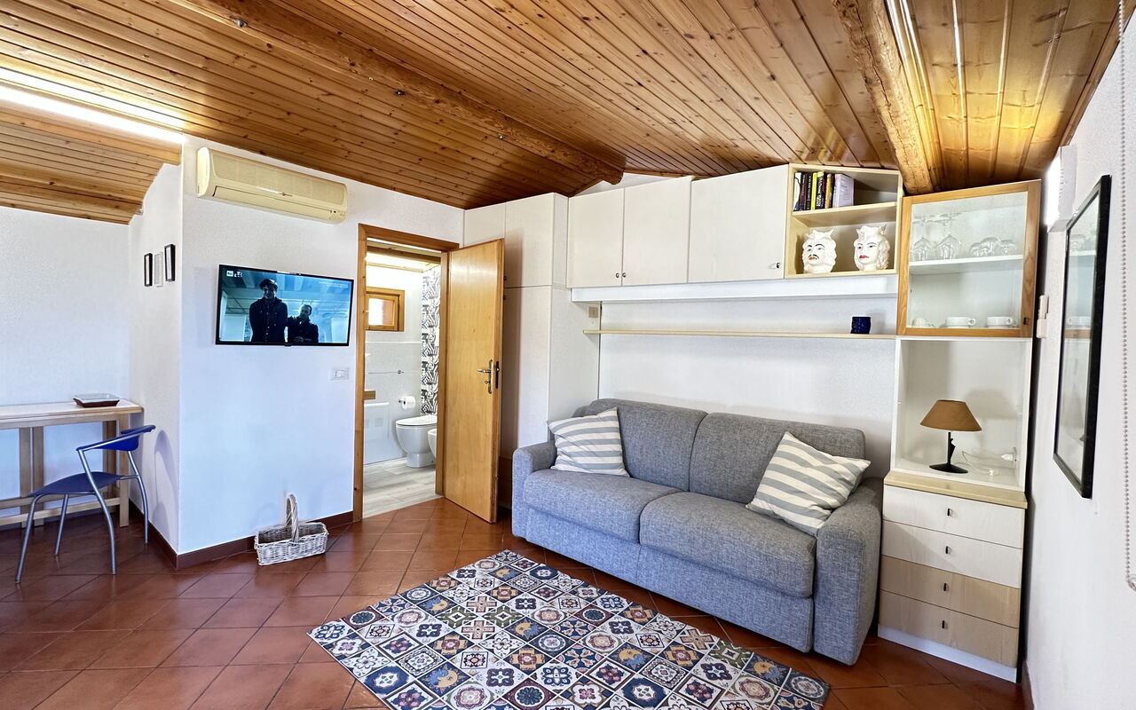 Feriebolig Castellammare 1: Kjøkken, Stue