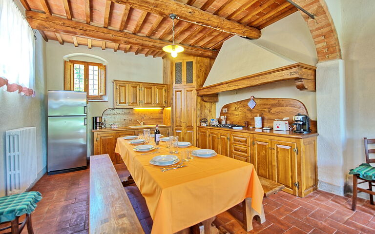 Casa Scopeti: Kjøkken, Lunsjrom