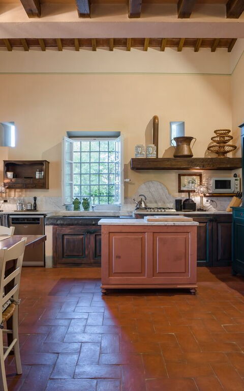 Villa Fontine: Kjøkken, Lunsjrom