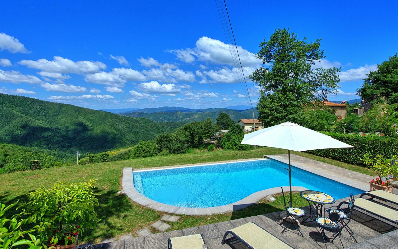 Villa Margherita: basseng, Hage