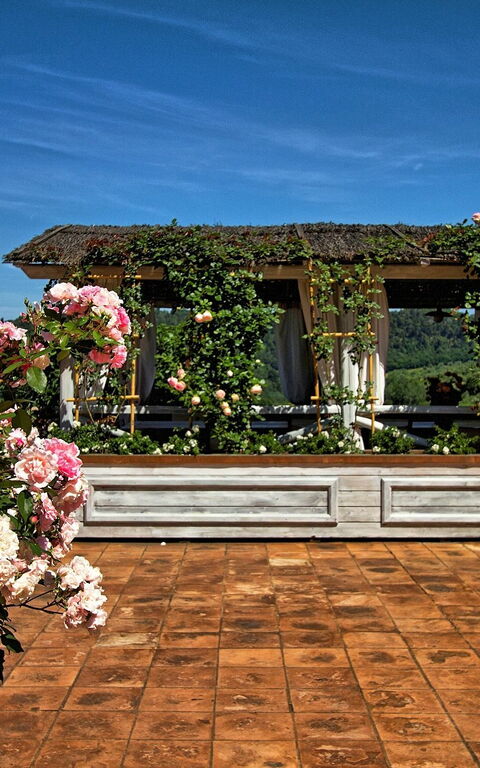 Villa Petrognano: Balkong / terrasse / uteplass, Utendørs