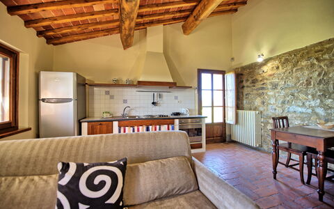 Feriebolig Fornacino 6: Kjøkken, Stue