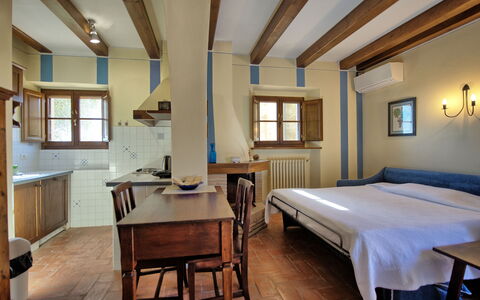 Feriebolig Fornacino 4: Kjøkken, Lunsjrom, Stue