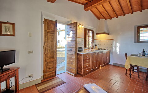 Feriebolig Le Fonti 8: Kjøkken, Lunsjrom, Stue