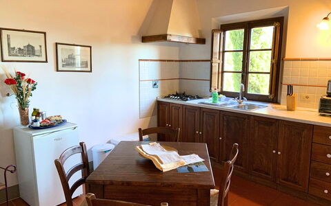 Feriebolig Le Fonti 5: Kjøkken, Lunsjrom