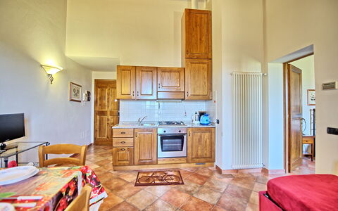 Feriebolig Certaldo 2: Kjøkken, Lunsjrom, Stue