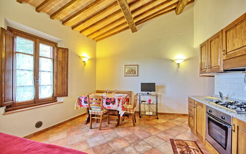 Feriebolig Certaldo 2: Kjøkken, Lunsjrom, Stue