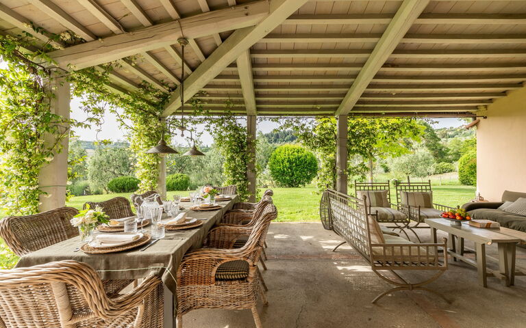 Villa Danilo: Balkong / terrasse / uteplass, Eksteriør, Hage, Utendørs