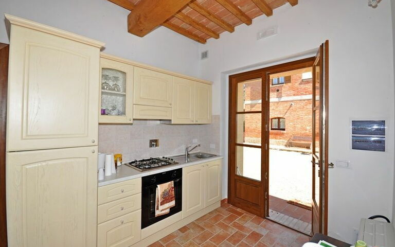 Feriebolig Pienza c: Kjøkken, Lunsjrom, Stue