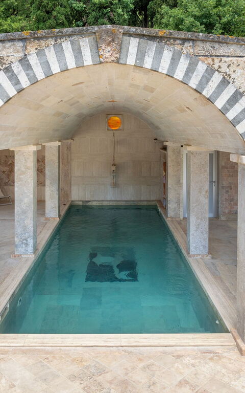 Le Querciolaie with Geothermal Pool: basseng, boblebad, Utendørs