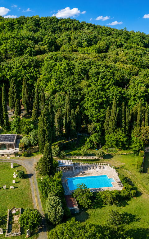 Le Querciolaie with Geothermal Pool: basseng, Eksteriør, Utendørs