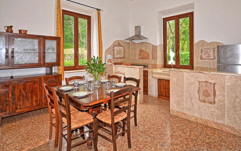 Feriebolig Casiere: Kjøkken, Lunsjrom