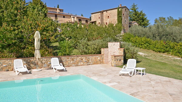 Dante: basseng, Eksteriør, Hage